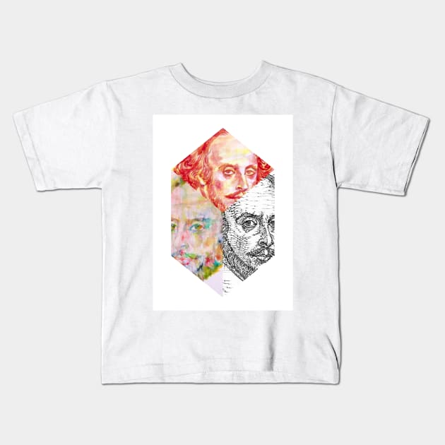 THREE TIMES WILLIAM SHAKESPEARE .4 Kids T-Shirt by lautir